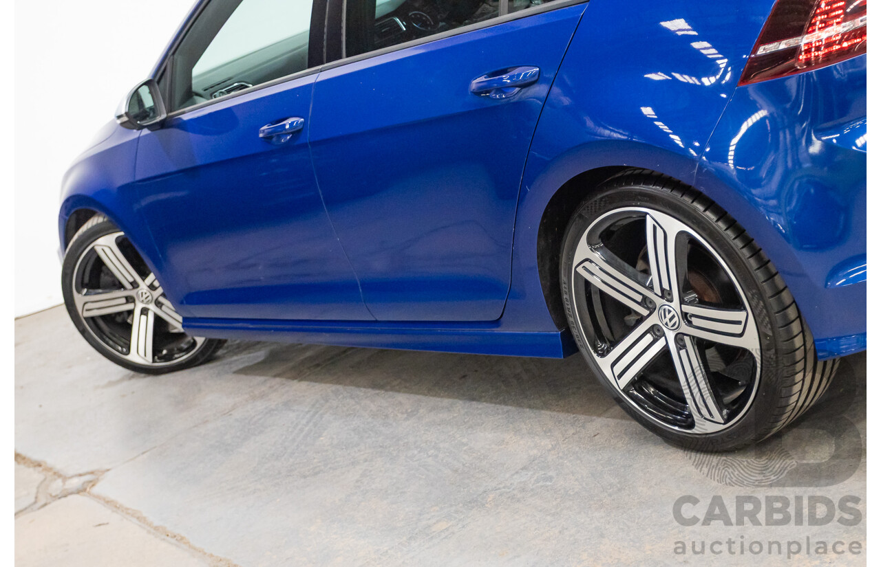 5/2014 Volkswagen Golf R Mk7 (AWD) AU MY14 5d Hatchback Lapiz Blue Metallic Turbo 2.0L