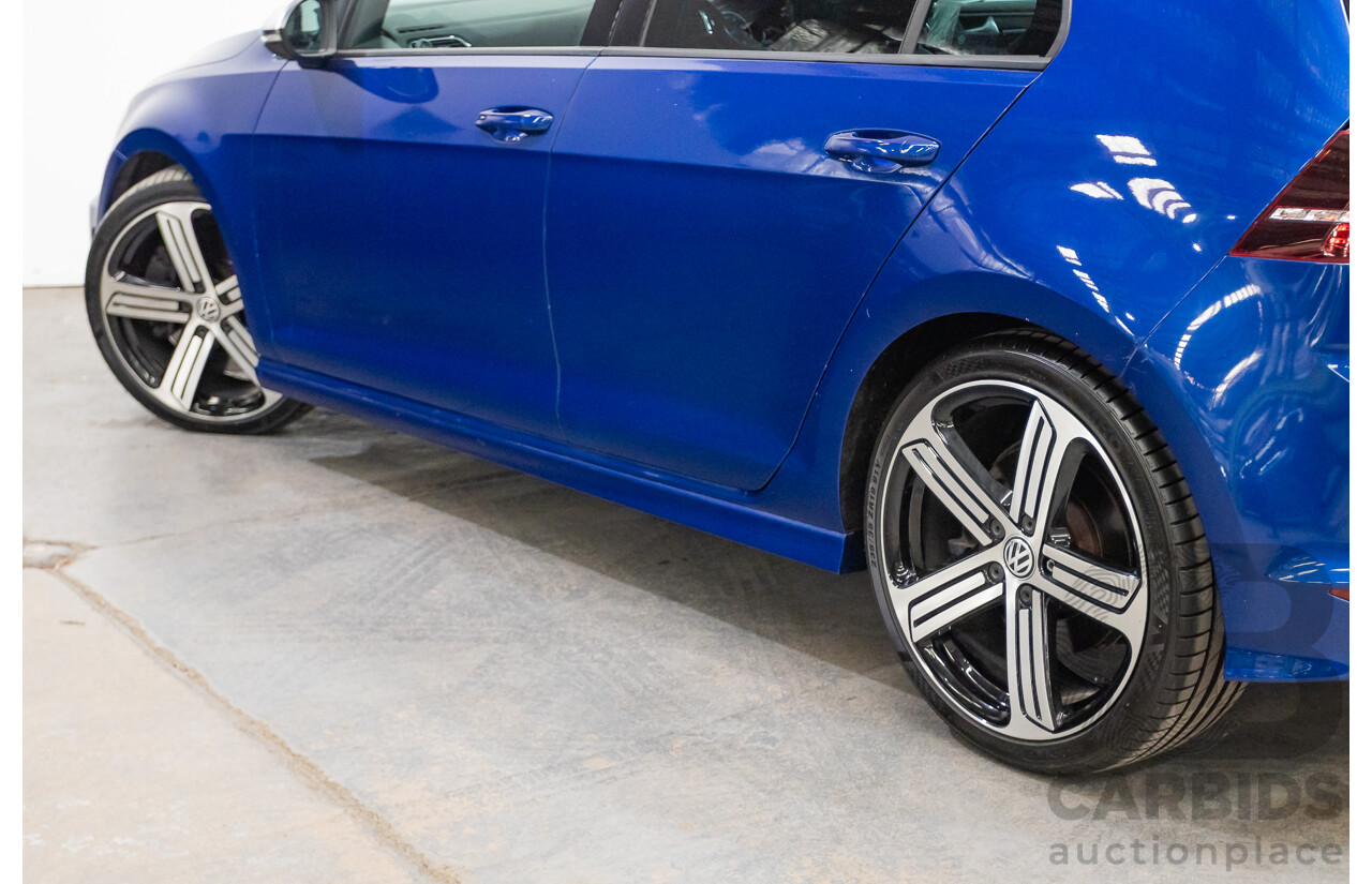 5/2014 Volkswagen Golf R Mk7 (AWD) AU MY14 5d Hatchback Lapiz Blue Metallic Turbo 2.0L