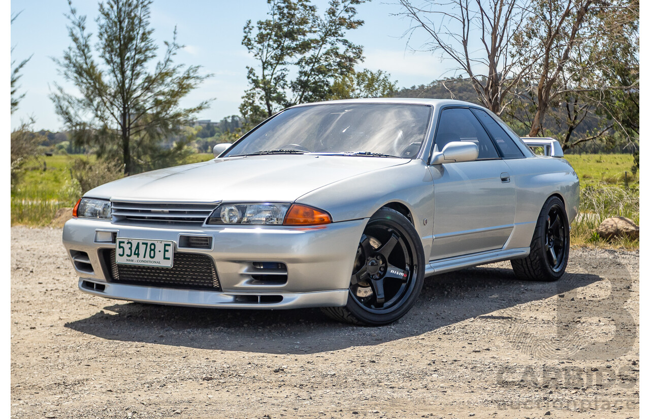 11/1989 Nissan Skyline R32 GT-R Series 1 (AWD) BNR32 2d Coupe Silver Single Turbo 2.8L - Modified 493kw