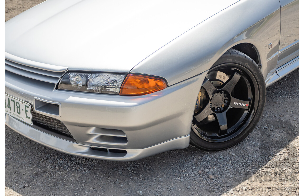 11/1989 Nissan Skyline R32 GT-R Series 1 (AWD) BNR32 2d Coupe Silver Single Turbo 2.8L - Modified 493kw