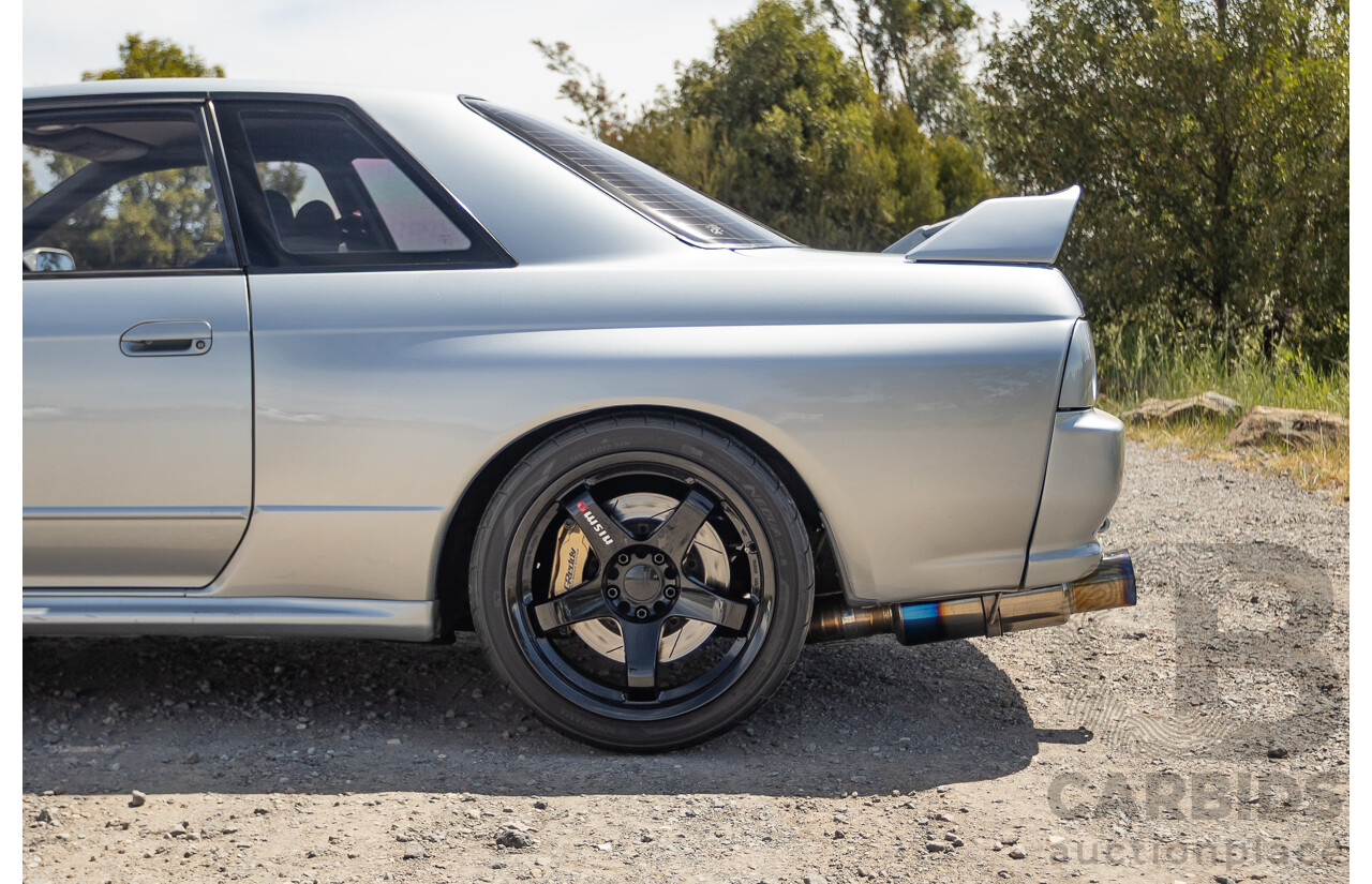 11/1989 Nissan Skyline R32 GT-R Series 1 (AWD) BNR32 2d Coupe Silver Single Turbo 2.8L - Modified 493kw