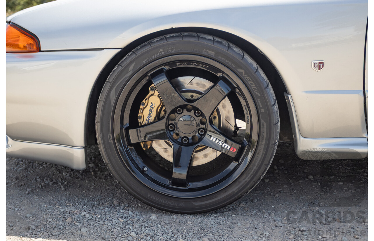 11/1989 Nissan Skyline R32 GT-R Series 1 (AWD) BNR32 2d Coupe Silver Single Turbo 2.8L - Modified 493kw
