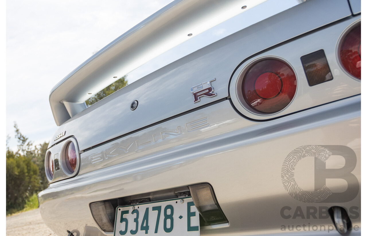 11/1989 Nissan Skyline R32 GT-R Series 1 (AWD) BNR32 2d Coupe Silver Single Turbo 2.8L - Modified 493kw