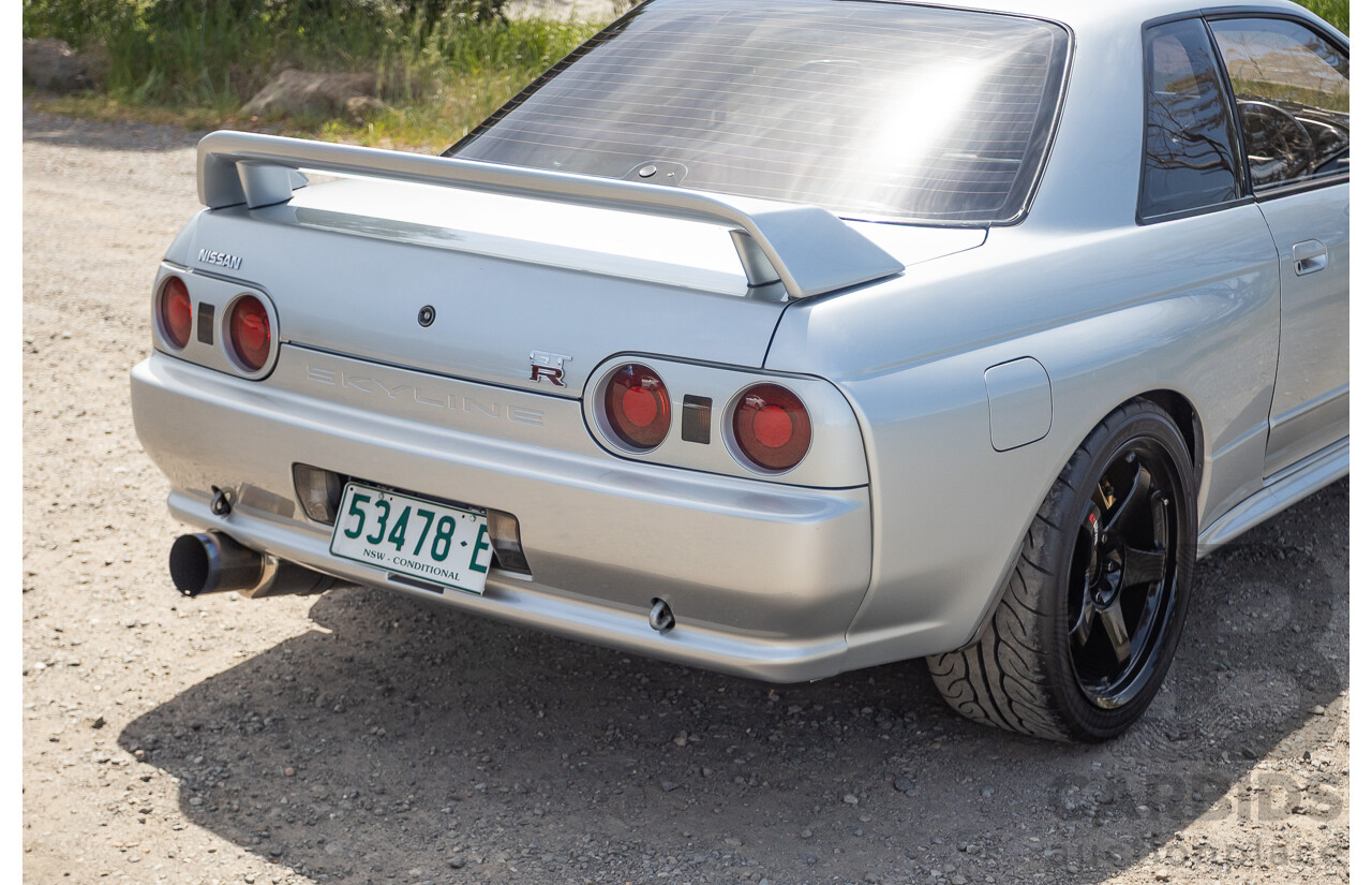 11/1989 Nissan Skyline R32 GT-R Series 1 (AWD) BNR32 2d Coupe Silver Single Turbo 2.8L - Modified 493kw