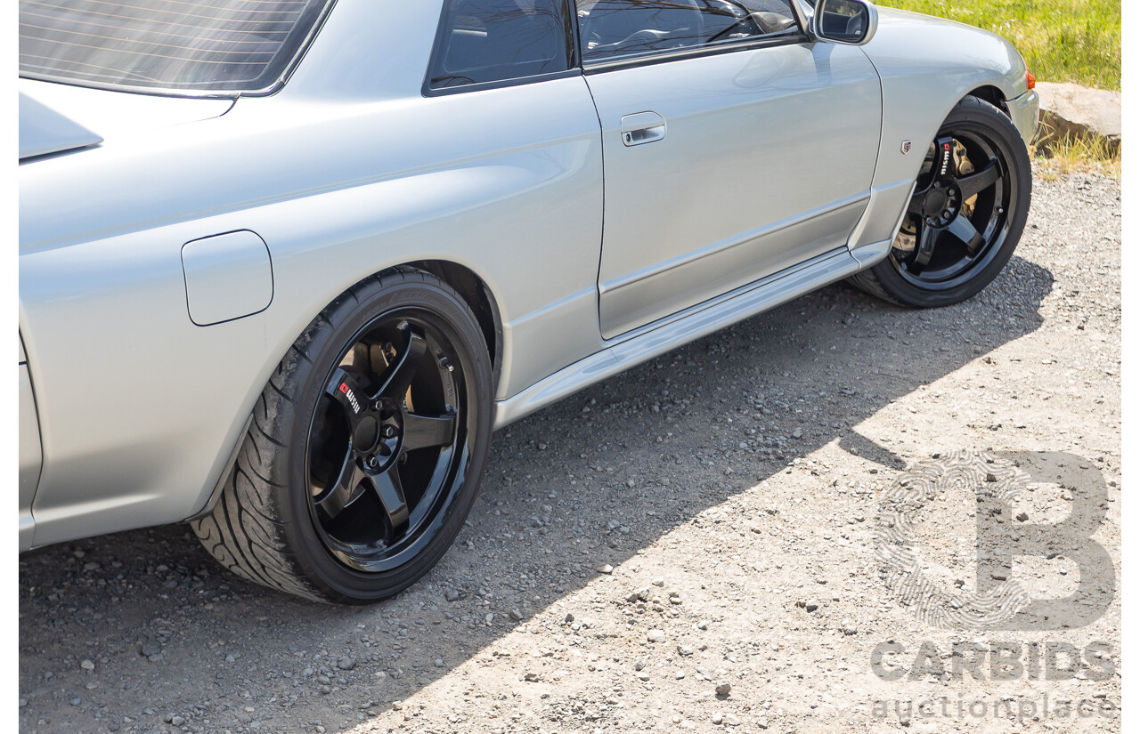 11/1989 Nissan Skyline R32 GT-R Series 1 (AWD) BNR32 2d Coupe Silver Single Turbo 2.8L - Modified 493kw