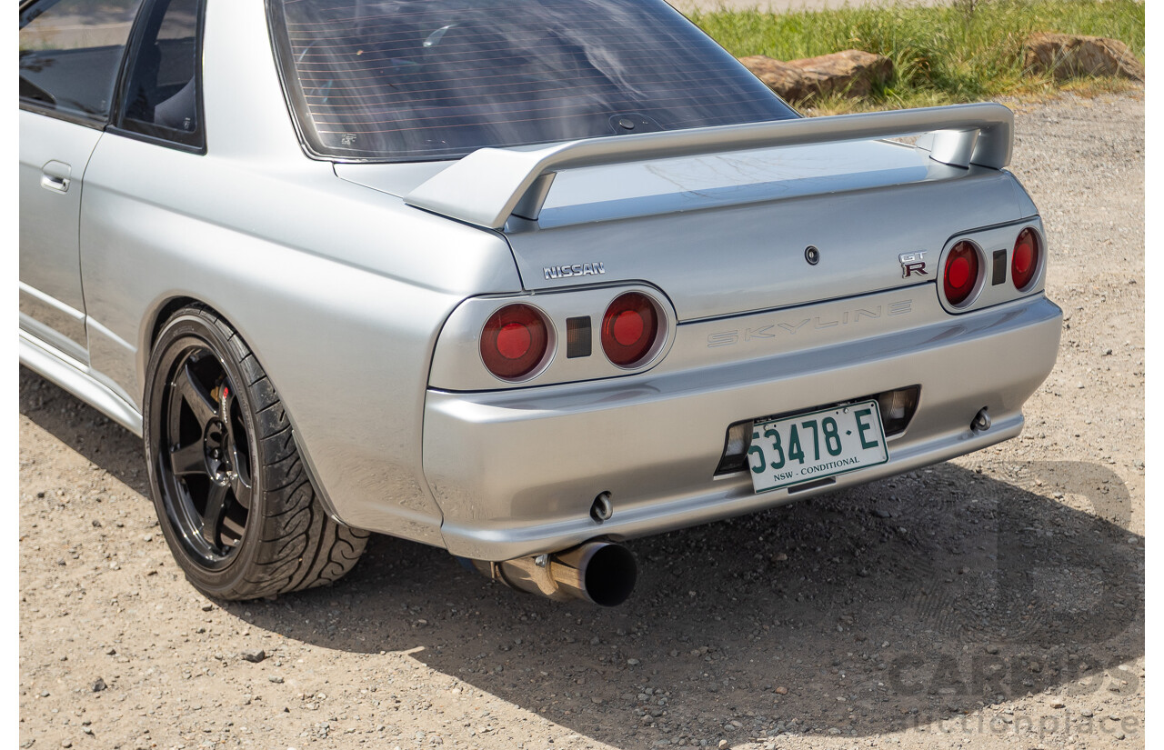 11/1989 Nissan Skyline R32 GT-R Series 1 (AWD) BNR32 2d Coupe Silver Single Turbo 2.8L - Modified 493kw