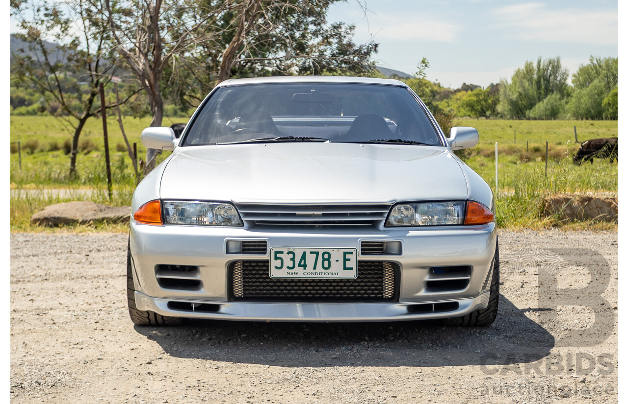11/1989 Nissan Skyline R32 GT-R Series 1 (AWD) BNR32 2d Coupe Silver Single Turbo 2.8L - Modified 493kw