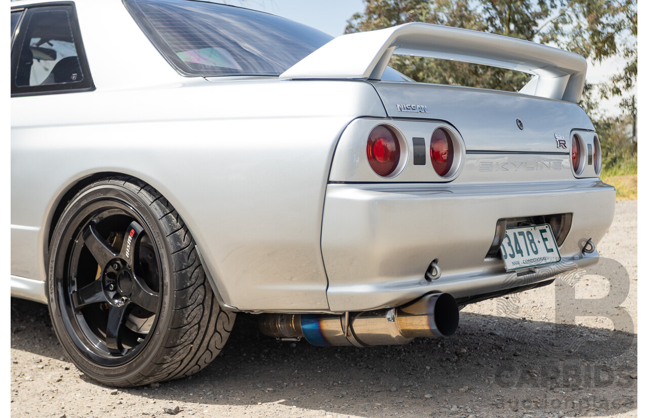 11/1989 Nissan Skyline R32 GT-R Series 1 (AWD) BNR32 2d Coupe Silver Single Turbo 2.8L - Modified 493kw