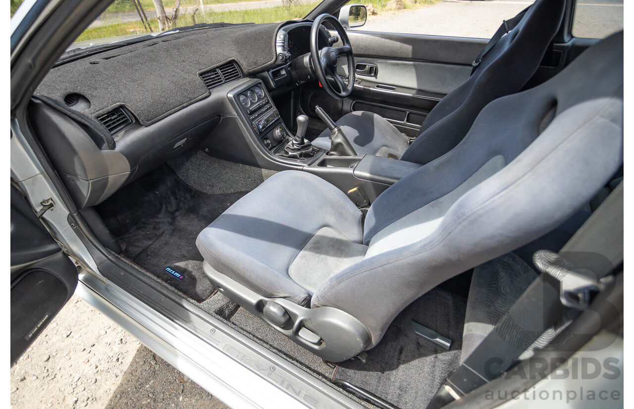 11/1989 Nissan Skyline R32 GT-R Series 1 (AWD) BNR32 2d Coupe Silver Single Turbo 2.8L - Modified 493kw