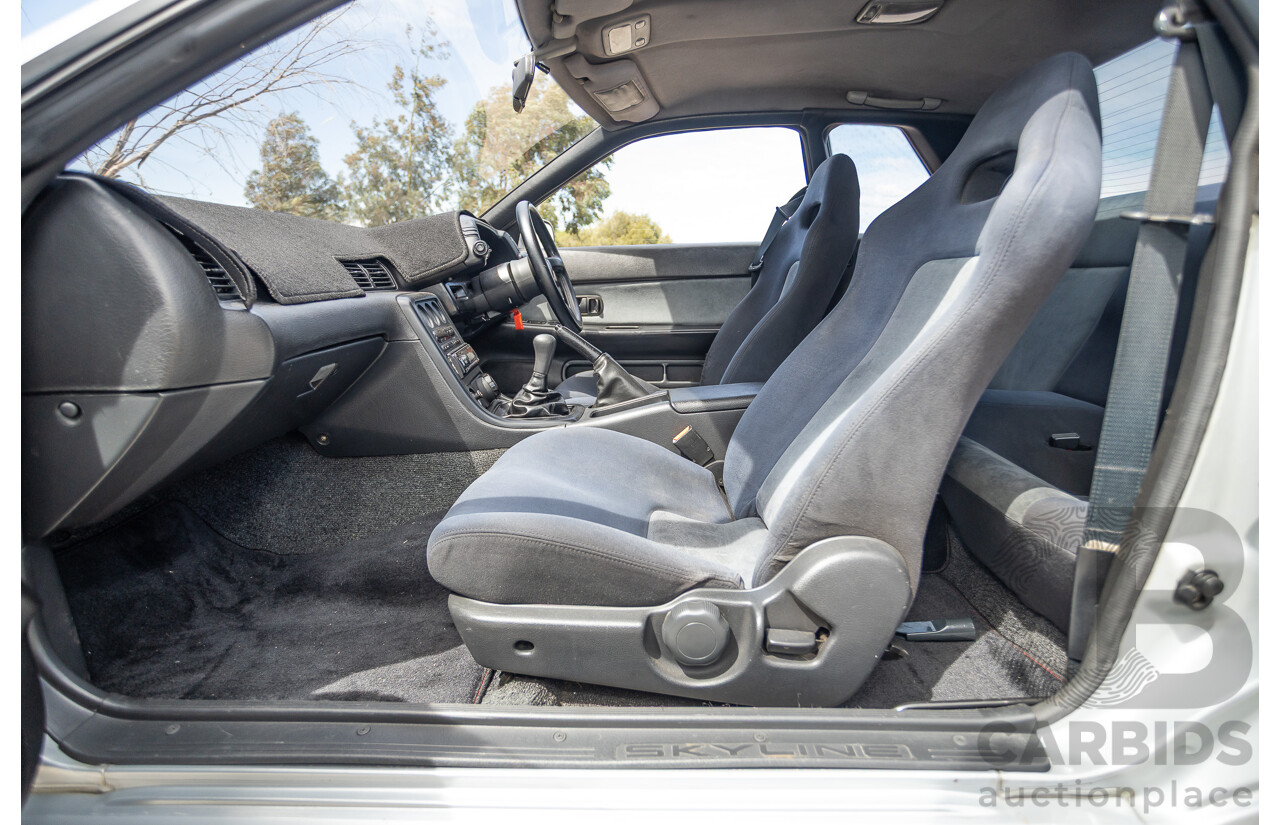 11/1989 Nissan Skyline R32 GT-R Series 1 (AWD) BNR32 2d Coupe Silver Single Turbo 2.8L - Modified 493kw