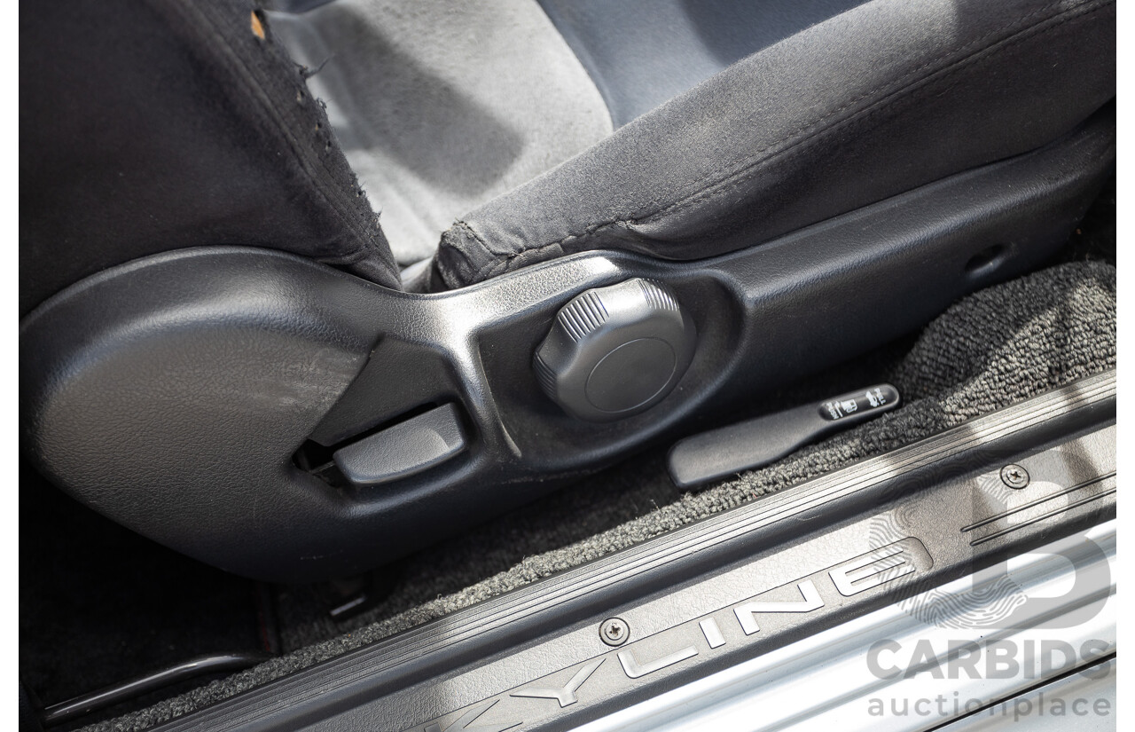 11/1989 Nissan Skyline R32 GT-R Series 1 (AWD) BNR32 2d Coupe Silver Single Turbo 2.8L - Modified 493kw