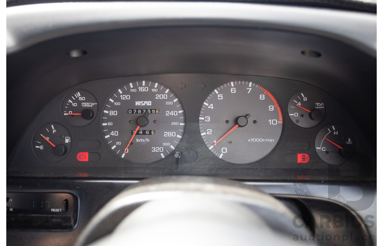 11/1989 Nissan Skyline R32 GT-R Series 1 (AWD) BNR32 2d Coupe Silver Single Turbo 2.8L - Modified 493kw