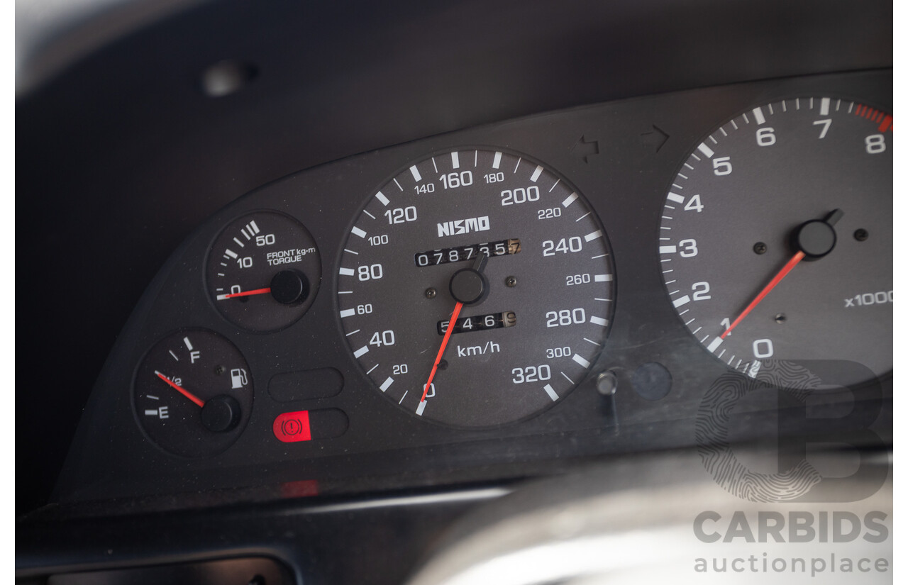 11/1989 Nissan Skyline R32 GT-R Series 1 (AWD) BNR32 2d Coupe Silver Single Turbo 2.8L - Modified 493kw