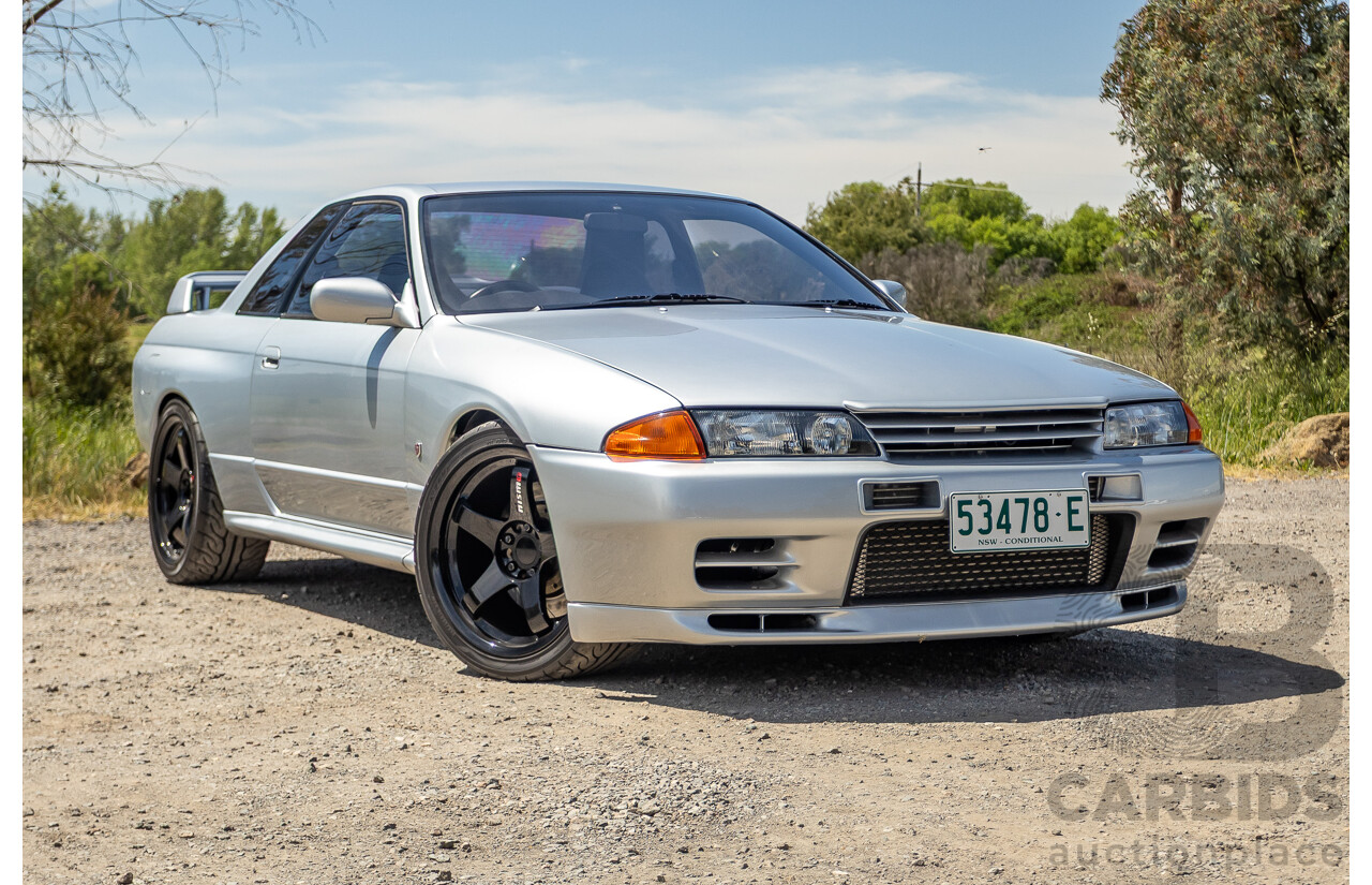 11/1989 Nissan Skyline R32 GT-R Series 1 (AWD) BNR32 2d Coupe Silver Single Turbo 2.8L - Modified 493kw