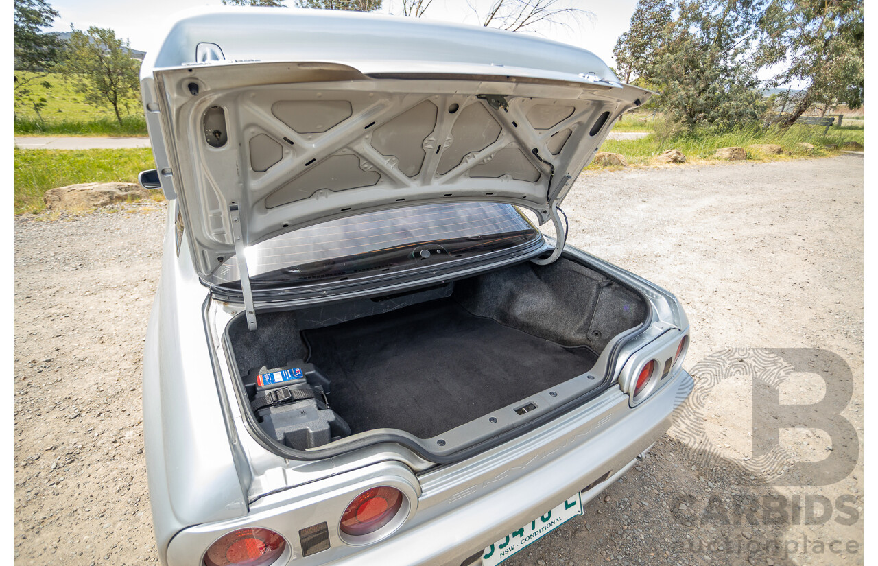 11/1989 Nissan Skyline R32 GT-R Series 1 (AWD) BNR32 2d Coupe Silver Single Turbo 2.8L - Modified 493kw