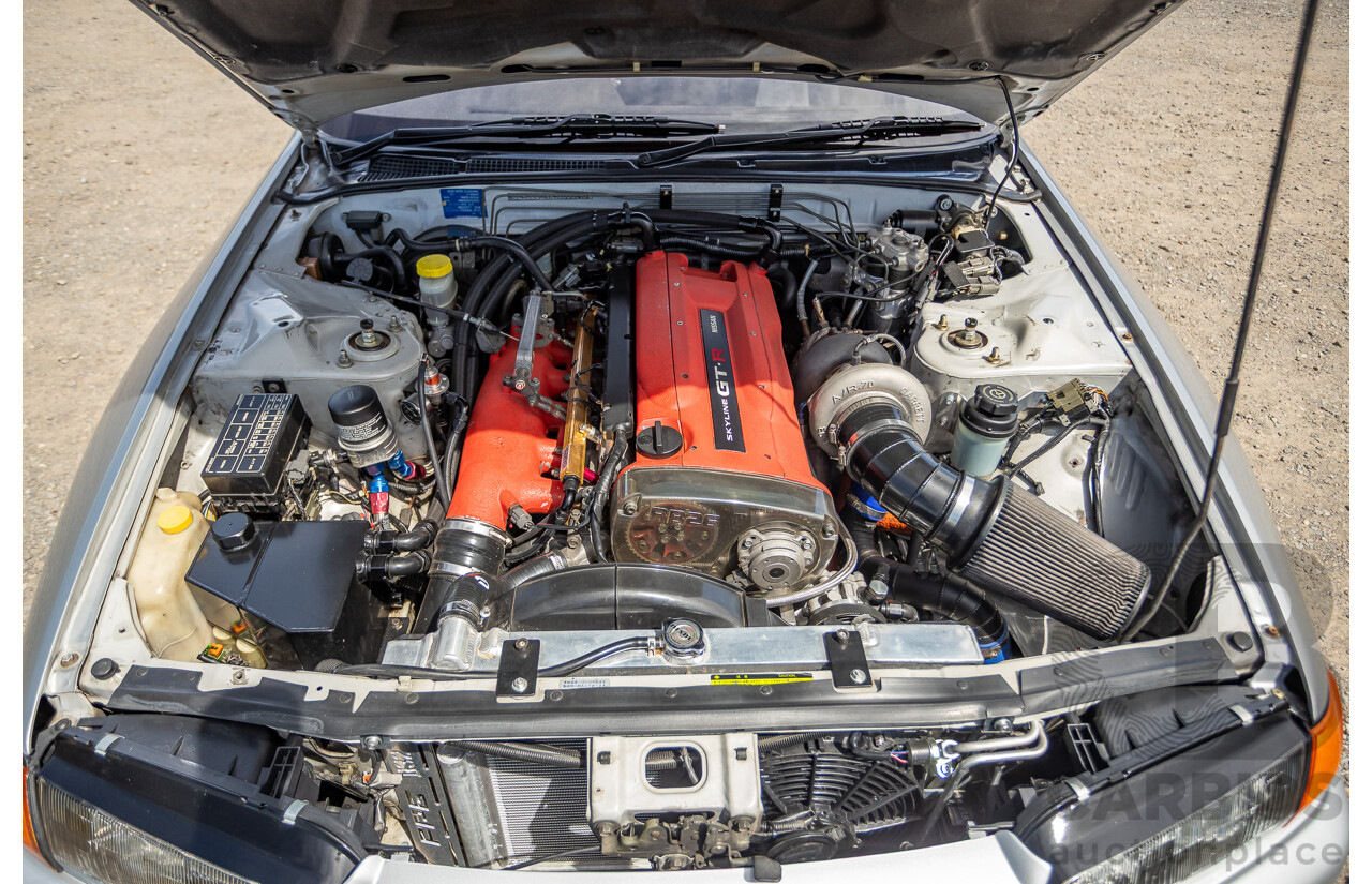 11/1989 Nissan Skyline R32 GT-R Series 1 (AWD) BNR32 2d Coupe Silver Single Turbo 2.8L - Modified 493kw