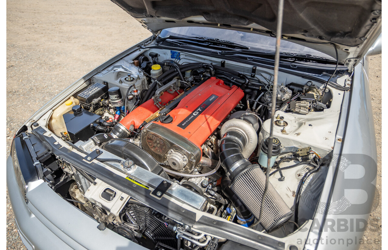 11/1989 Nissan Skyline R32 GT-R Series 1 (AWD) BNR32 2d Coupe Silver Single Turbo 2.8L - Modified 493kw