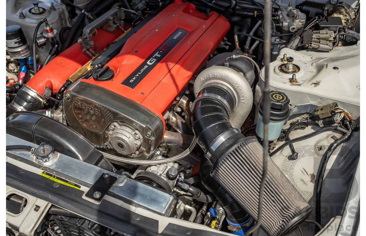11/1989 Nissan Skyline R32 GT-R Series 1 (AWD) BNR32 2d Coupe Silver Single Turbo 2.8L - Modified 493kw
