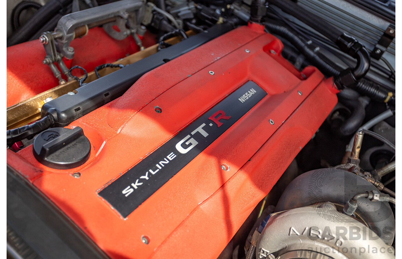 11/1989 Nissan Skyline R32 GT-R Series 1 (AWD) BNR32 2d Coupe Silver Single Turbo 2.8L - Modified 493kw