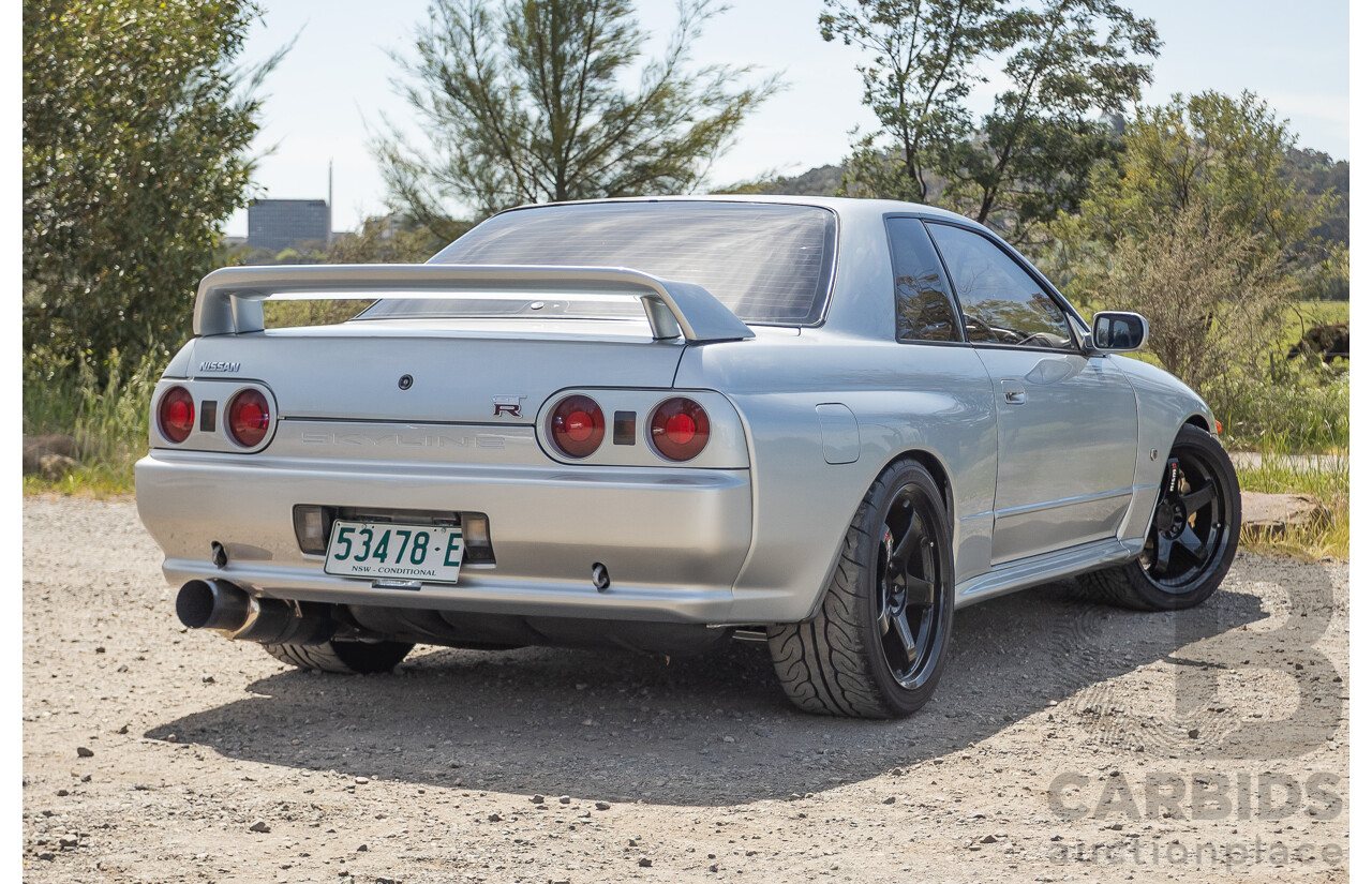 11/1989 Nissan Skyline R32 GT-R Series 1 (AWD) BNR32 2d Coupe Silver Single Turbo 2.8L - Modified 493kw