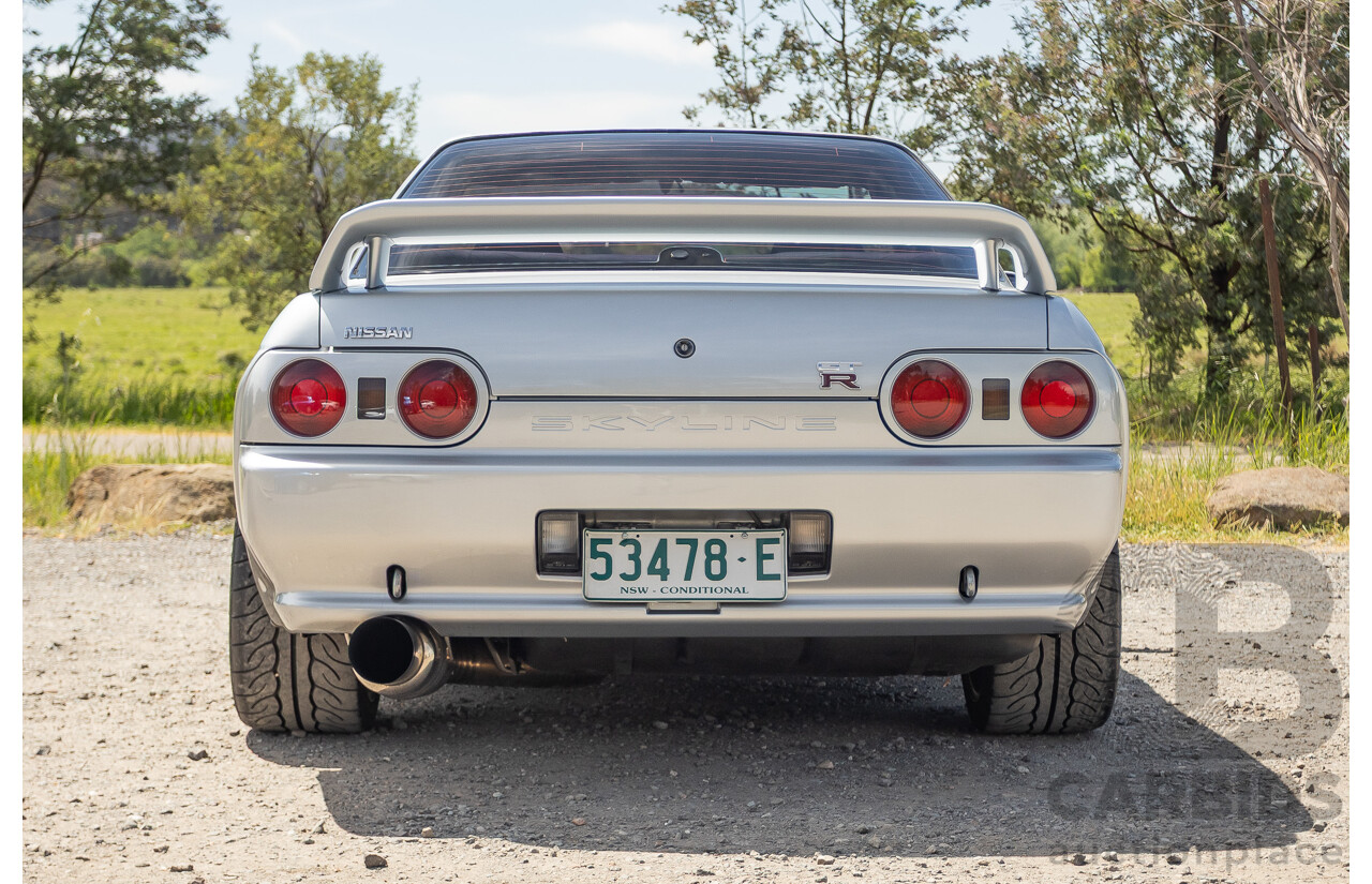11/1989 Nissan Skyline R32 GT-R Series 1 (AWD) BNR32 2d Coupe Silver Single Turbo 2.8L - Modified 493kw