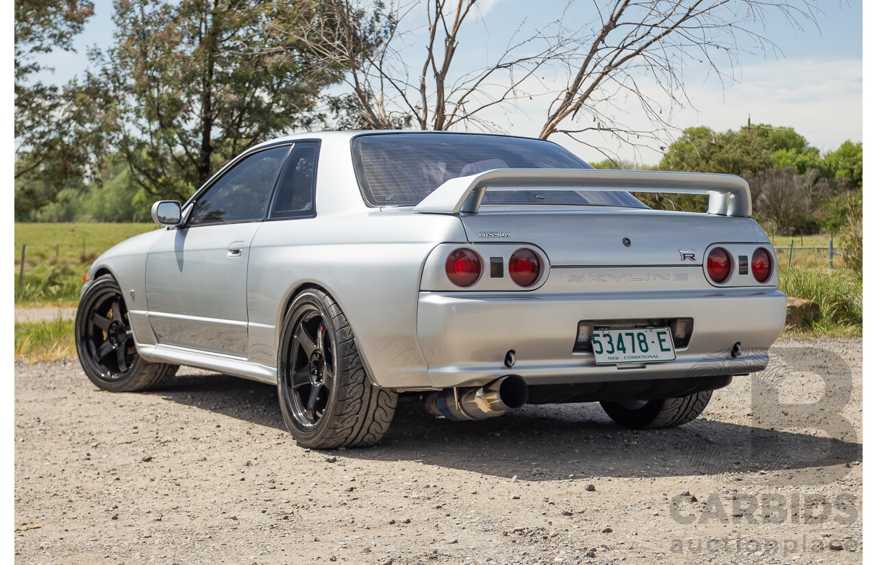 11/1989 Nissan Skyline R32 GT-R Series 1 (AWD) BNR32 2d Coupe Silver Single Turbo 2.8L - Modified 493kw
