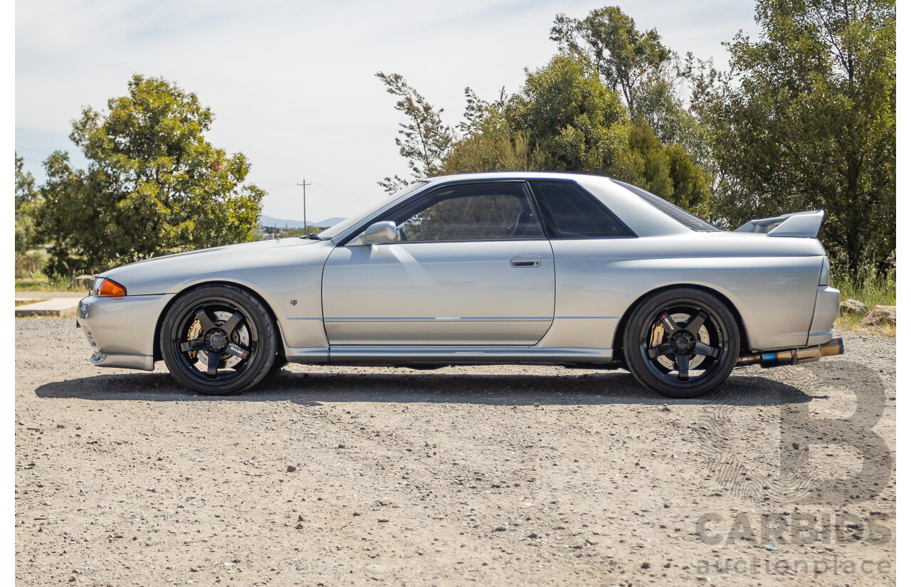 11/1989 Nissan Skyline R32 GT-R Series 1 (AWD) BNR32 2d Coupe Silver Single Turbo 2.8L - Modified 493kw