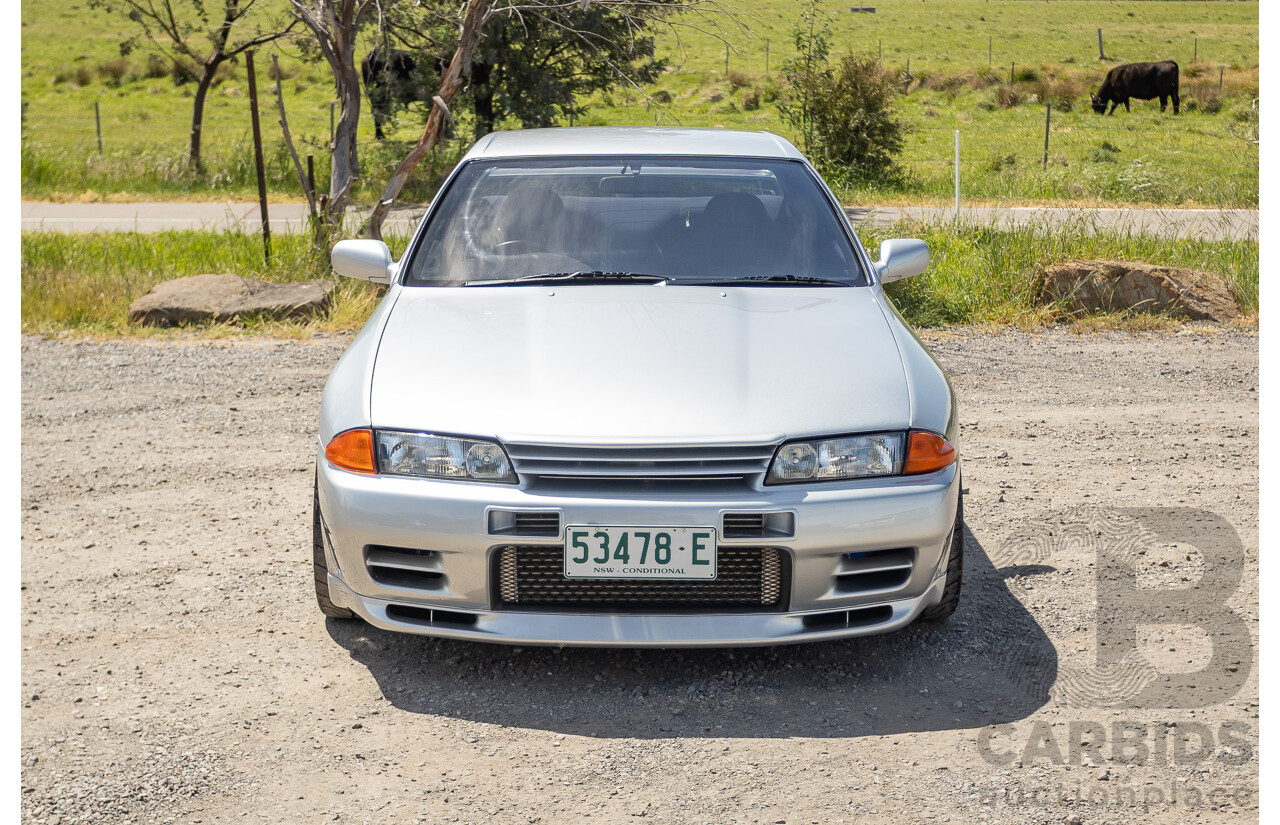 11/1989 Nissan Skyline R32 GT-R Series 1 (AWD) BNR32 2d Coupe Silver Single Turbo 2.8L - Modified 493kw
