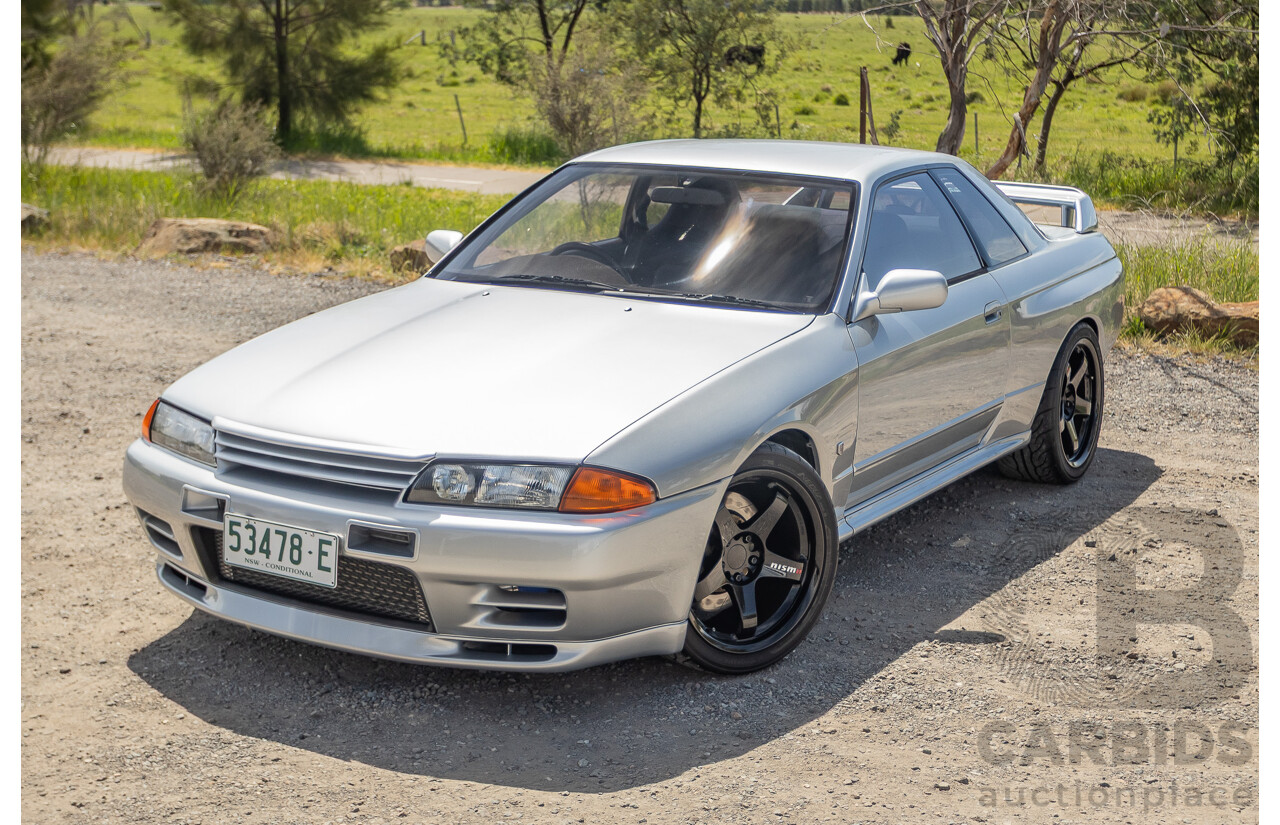 11/1989 Nissan Skyline R32 GT-R Series 1 (AWD) BNR32 2d Coupe Silver Single Turbo 2.8L - Modified 493kw
