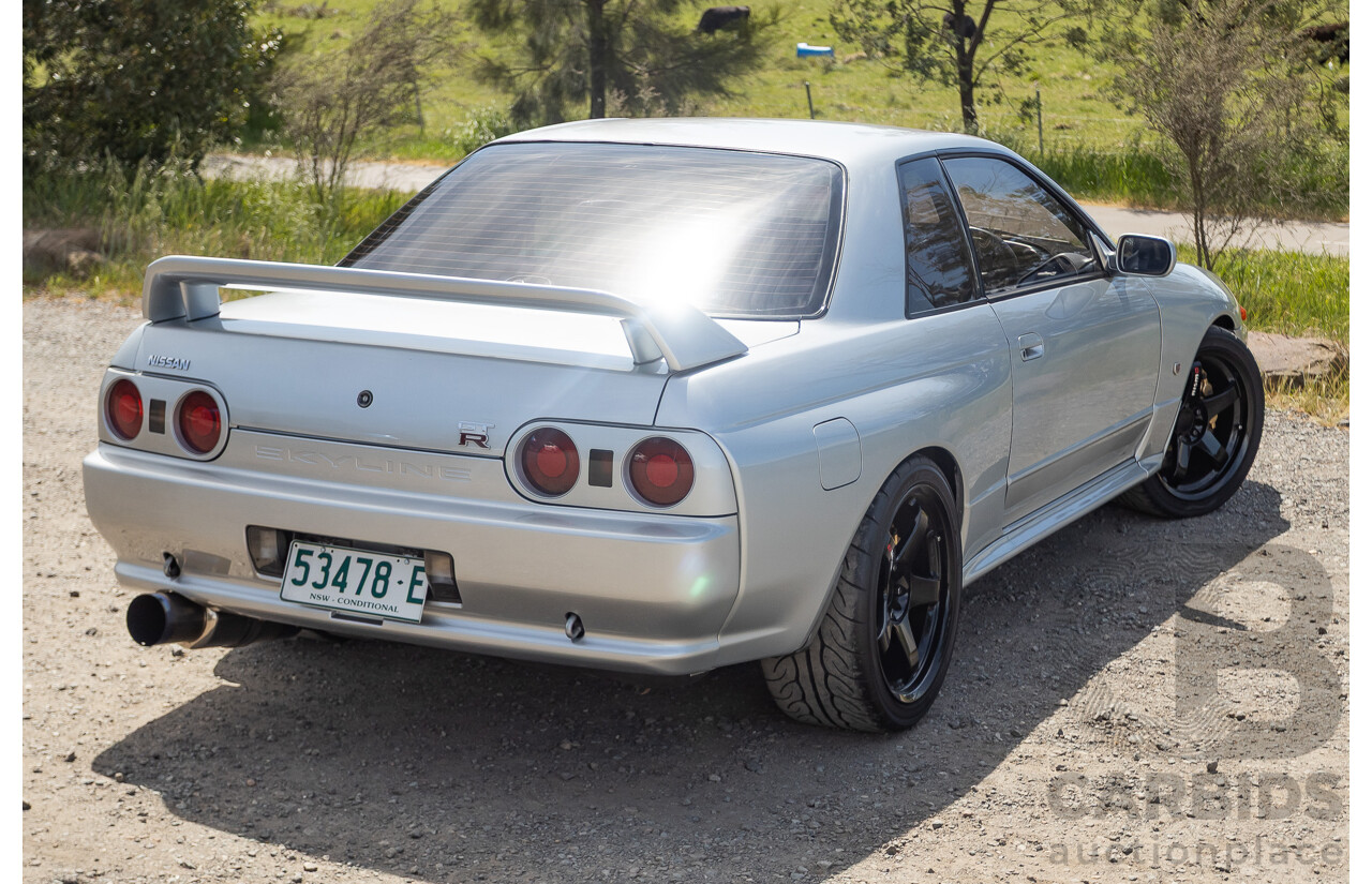 11/1989 Nissan Skyline R32 GT-R Series 1 (AWD) BNR32 2d Coupe Silver Single Turbo 2.8L - Modified 493kw