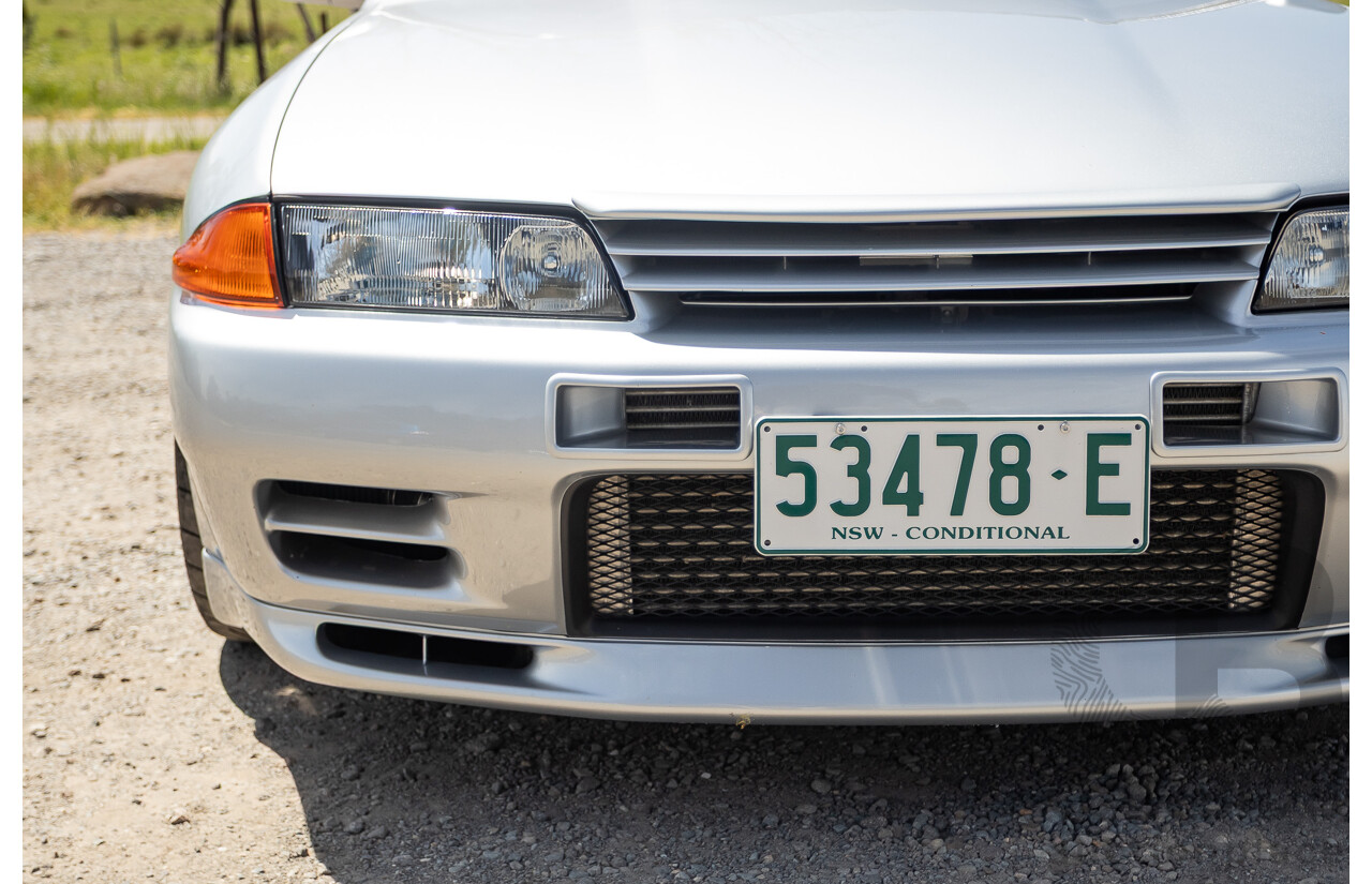 11/1989 Nissan Skyline R32 GT-R Series 1 (AWD) BNR32 2d Coupe Silver Single Turbo 2.8L - Modified 493kw