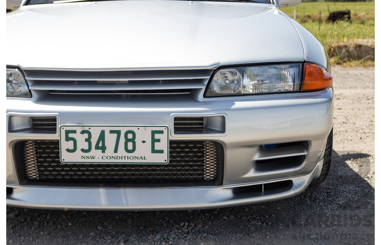 11/1989 Nissan Skyline R32 GT-R Series 1 (AWD) BNR32 2d Coupe Silver Single Turbo 2.8L - Modified 493kw
