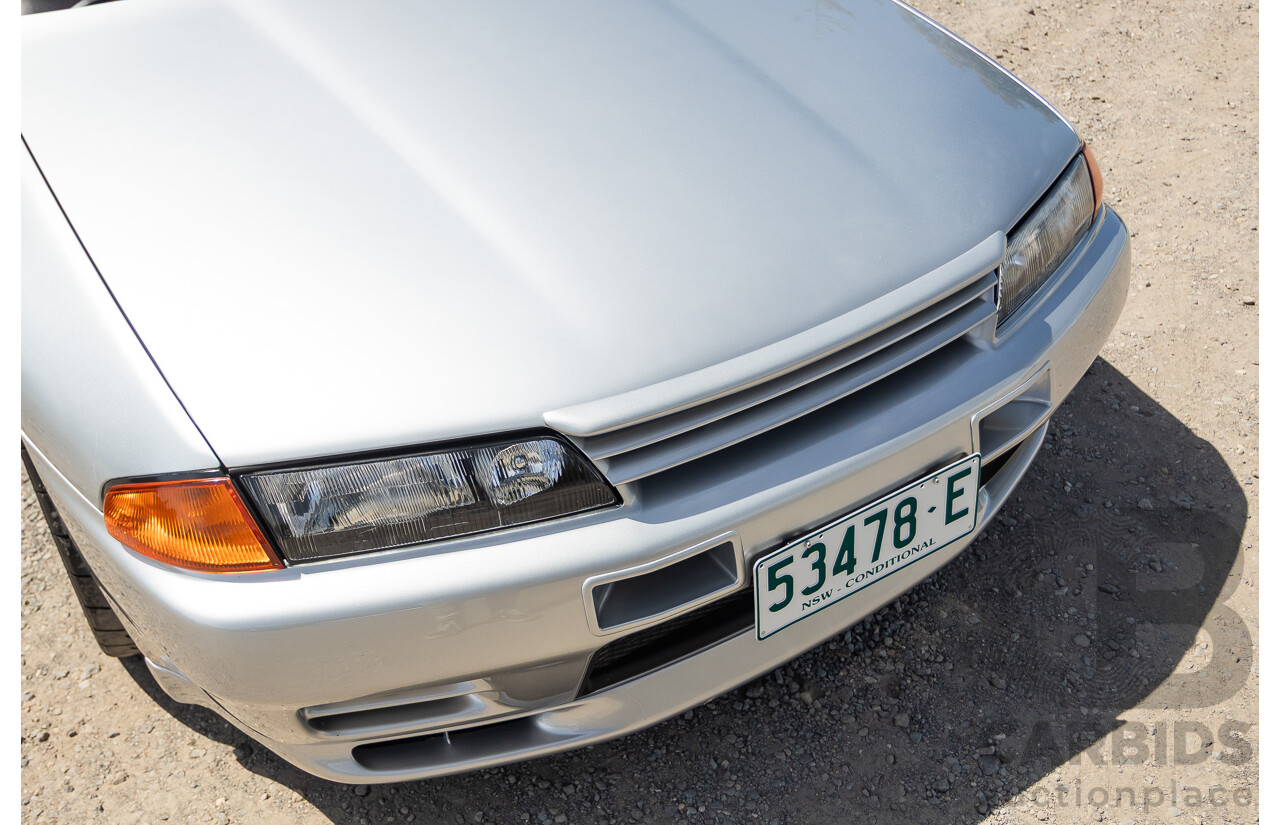 11/1989 Nissan Skyline R32 GT-R Series 1 (AWD) BNR32 2d Coupe Silver Single Turbo 2.8L - Modified 493kw