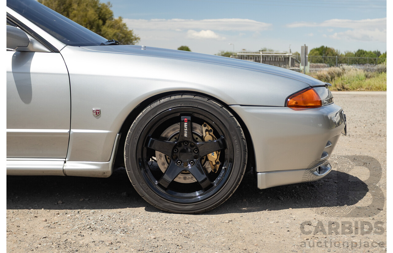 11/1989 Nissan Skyline R32 GT-R Series 1 (AWD) BNR32 2d Coupe Silver Single Turbo 2.8L - Modified 493kw