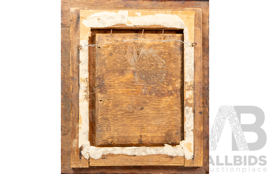 Pair of Vintage Carved Folk Art Photo Frames