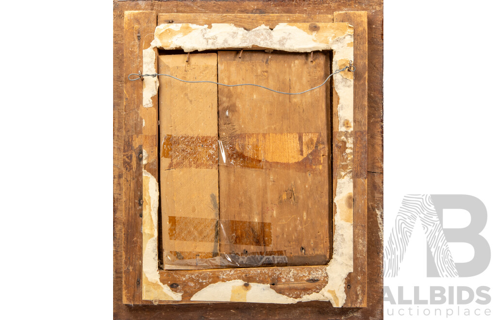 Pair of Vintage Carved Folk Art Photo Frames