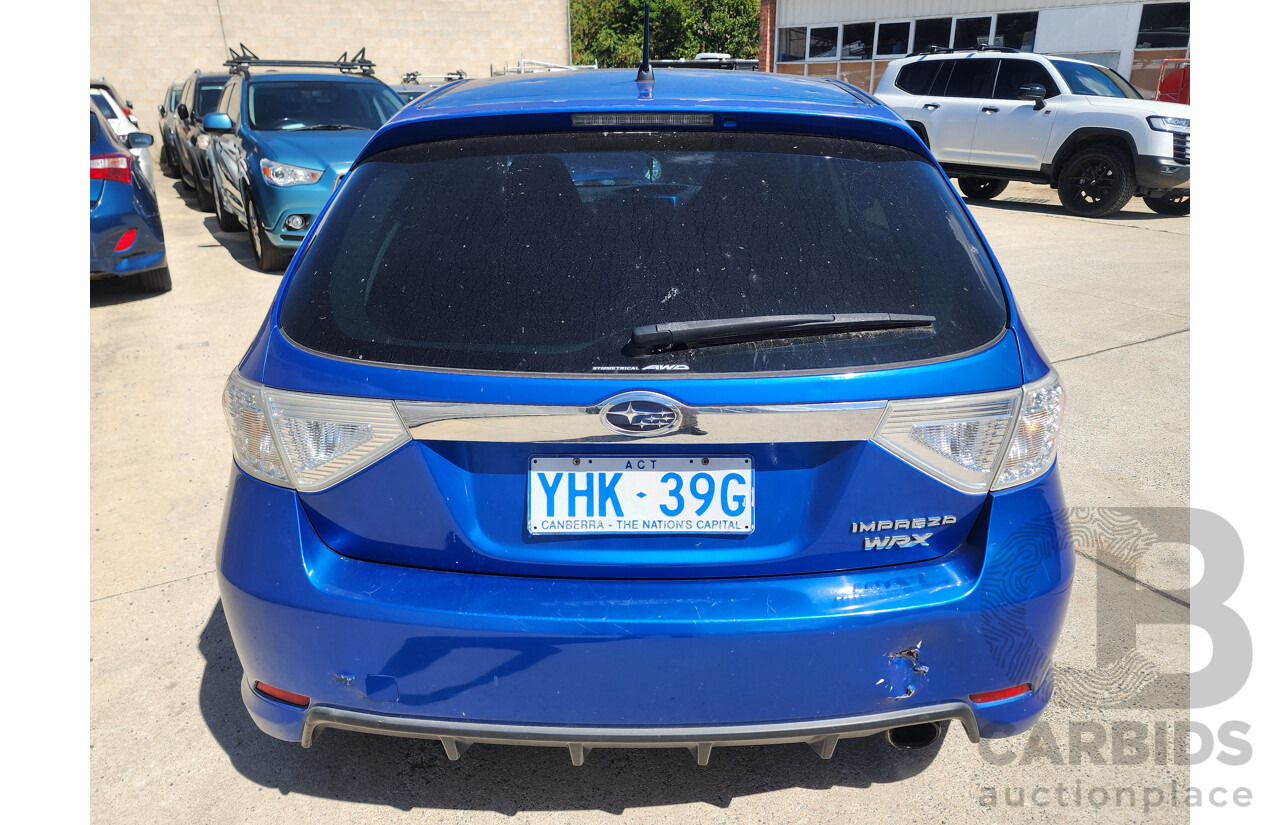 2/2008 Subaru Impreza WRX (awd) MY08 5d Hatchback Blue 2.5L