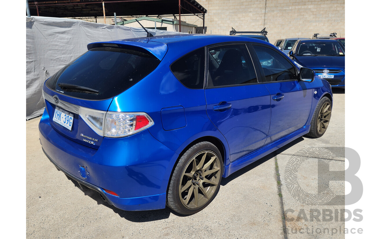 2/2008 Subaru Impreza WRX (awd) MY08 5d Hatchback Blue 2.5L