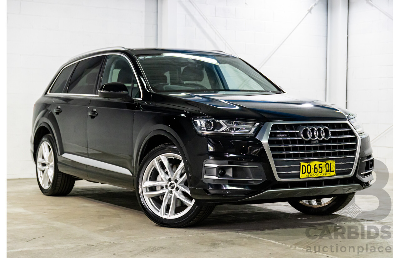 11/2016 Audi Q7 3.0 TDI Quattro (200kW AWD) 4M MY17 4d Wagon Night Black Turbo Diesel 3.0L