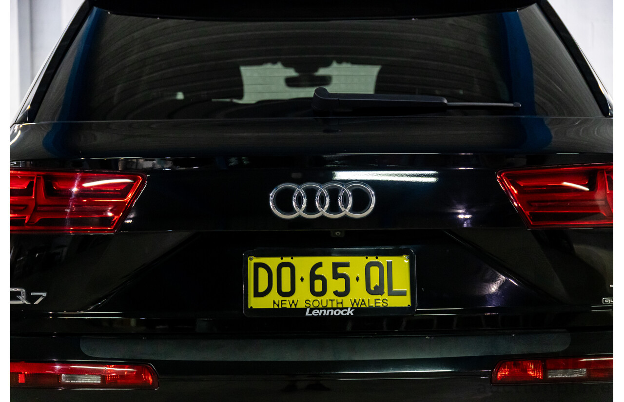 11/2016 Audi Q7 3.0 TDI Quattro (200kW AWD) 4M MY17 4d Wagon Night Black Turbo Diesel 3.0L