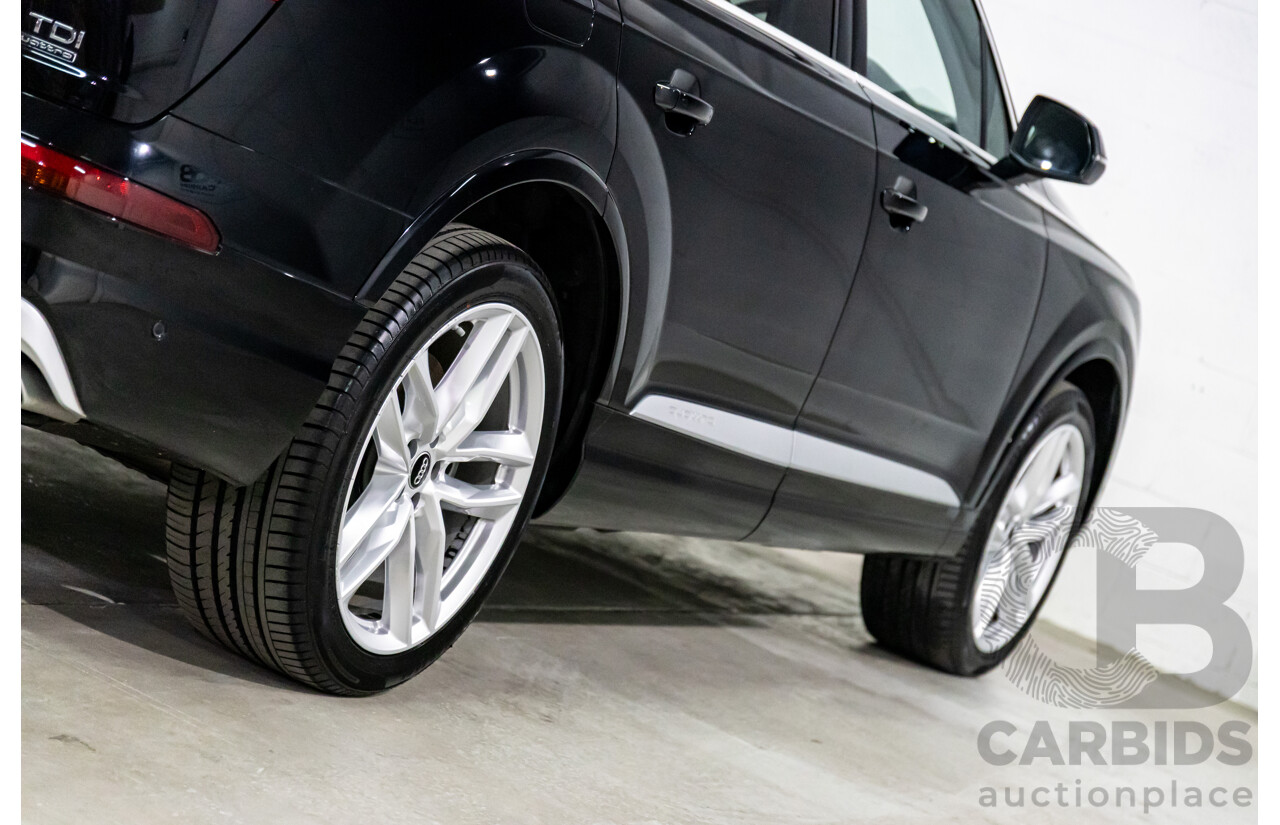 11/2016 Audi Q7 3.0 TDI Quattro (200kW AWD) 4M MY17 4d Wagon Night Black Turbo Diesel 3.0L