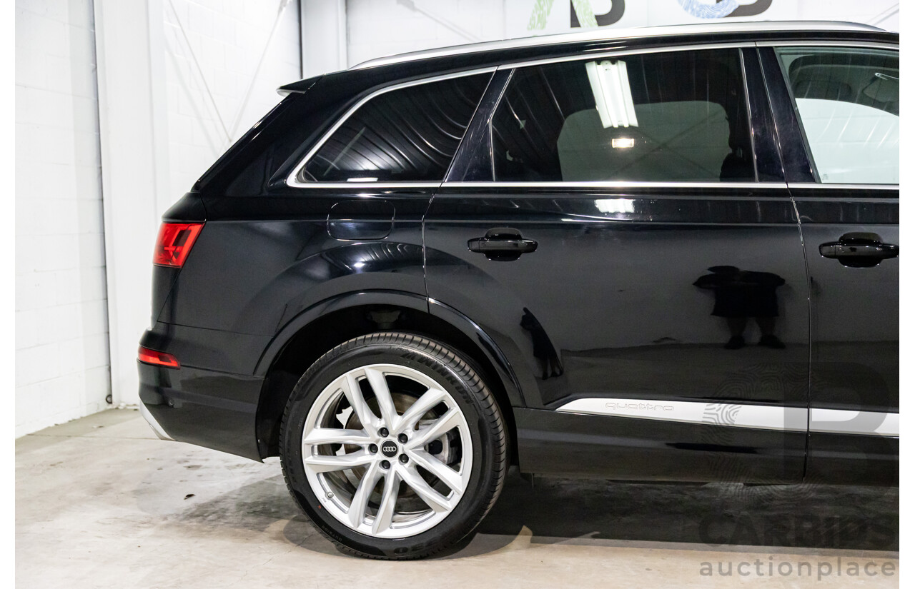 11/2016 Audi Q7 3.0 TDI Quattro (200kW AWD) 4M MY17 4d Wagon Night Black Turbo Diesel 3.0L