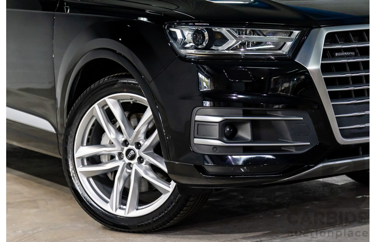 11/2016 Audi Q7 3.0 TDI Quattro (200kW AWD) 4M MY17 4d Wagon Night Black Turbo Diesel 3.0L
