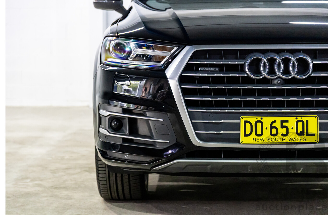 11/2016 Audi Q7 3.0 TDI Quattro (200kW AWD) 4M MY17 4d Wagon Night Black Turbo Diesel 3.0L