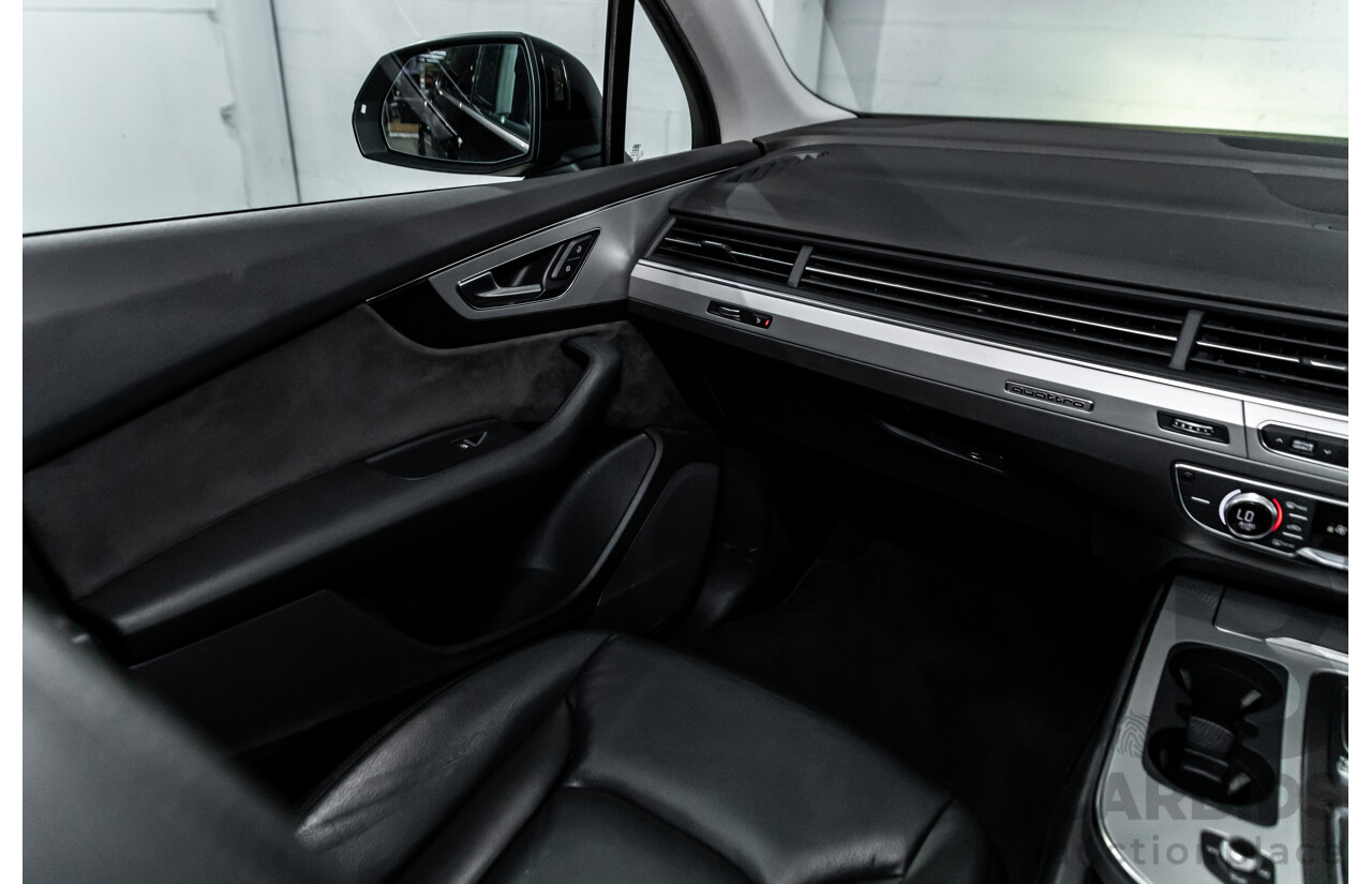 11/2016 Audi Q7 3.0 TDI Quattro (200kW AWD) 4M MY17 4d Wagon Night Black Turbo Diesel 3.0L