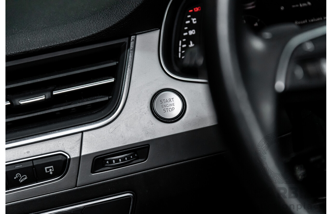 11/2016 Audi Q7 3.0 TDI Quattro (200kW AWD) 4M MY17 4d Wagon Night Black Turbo Diesel 3.0L