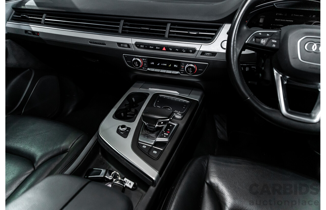 11/2016 Audi Q7 3.0 TDI Quattro (200kW AWD) 4M MY17 4d Wagon Night Black Turbo Diesel 3.0L