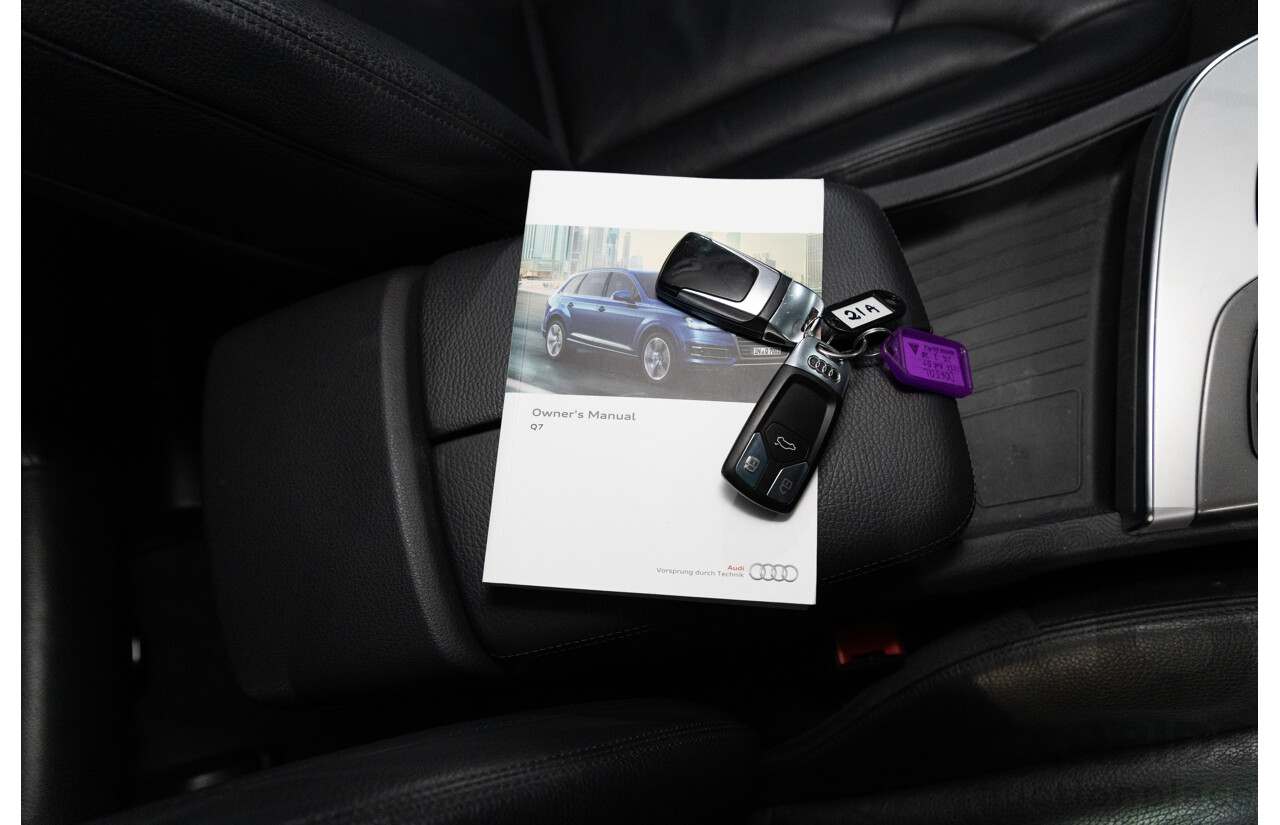 11/2016 Audi Q7 3.0 TDI Quattro (200kW AWD) 4M MY17 4d Wagon Night Black Turbo Diesel 3.0L