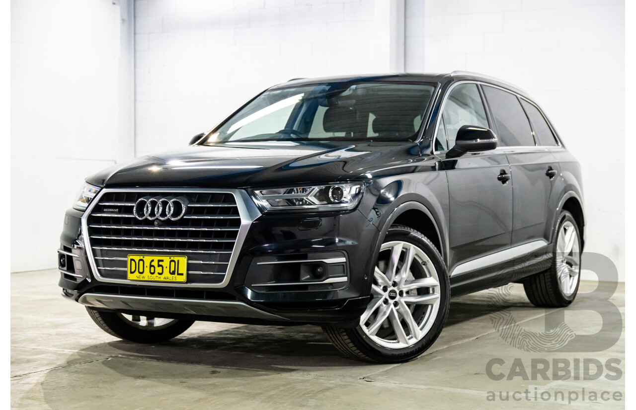 11/2016 Audi Q7 3.0 TDI Quattro (200kW AWD) 4M MY17 4d Wagon Night Black Turbo Diesel 3.0L