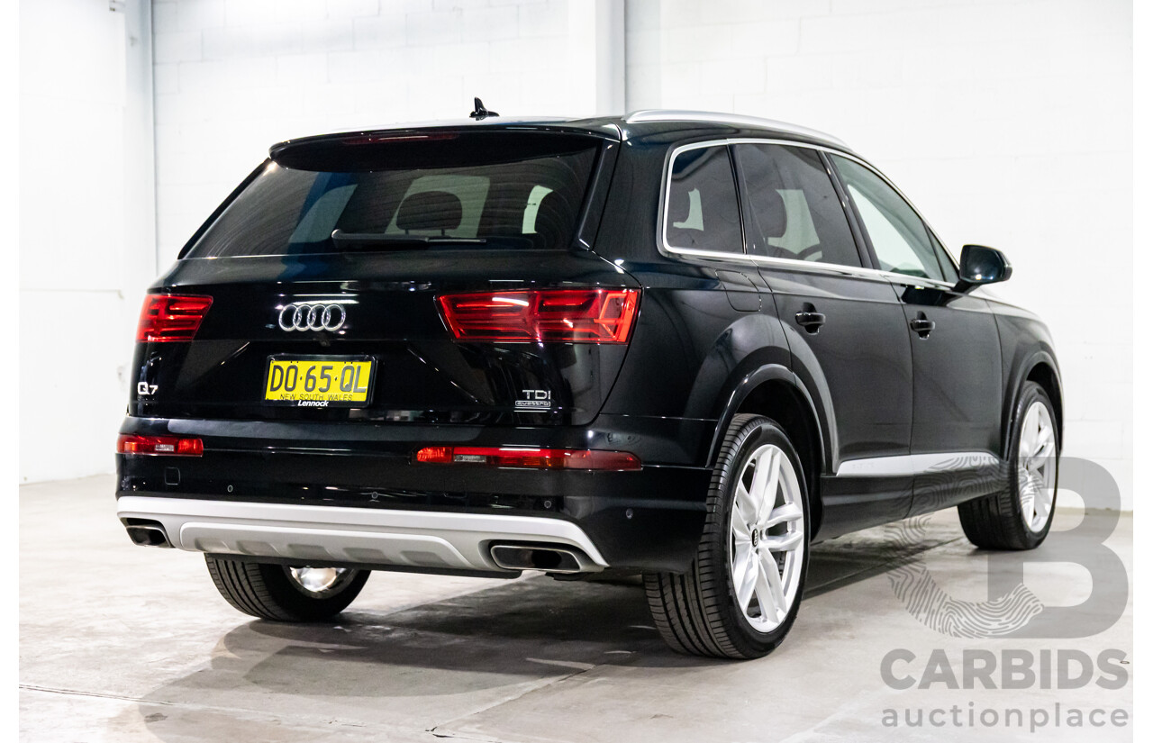 11/2016 Audi Q7 3.0 TDI Quattro (200kW AWD) 4M MY17 4d Wagon Night Black Turbo Diesel 3.0L